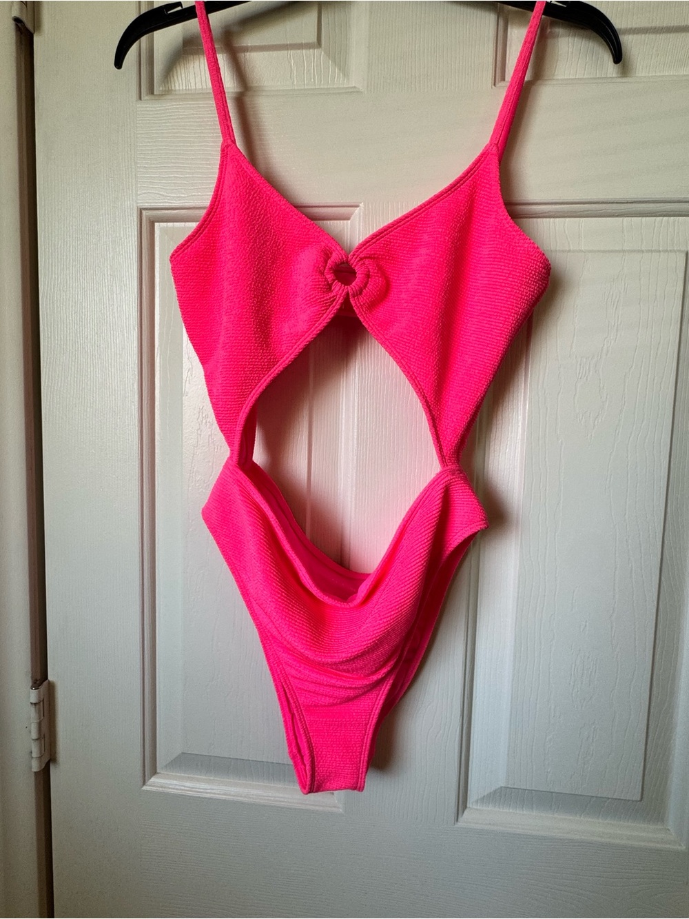 PAC SUN Hot Pink Cutout One-Piece Swimsuit
